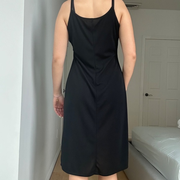 VINTAGE BLACK MIDI DRESS - Picture 3 of 5